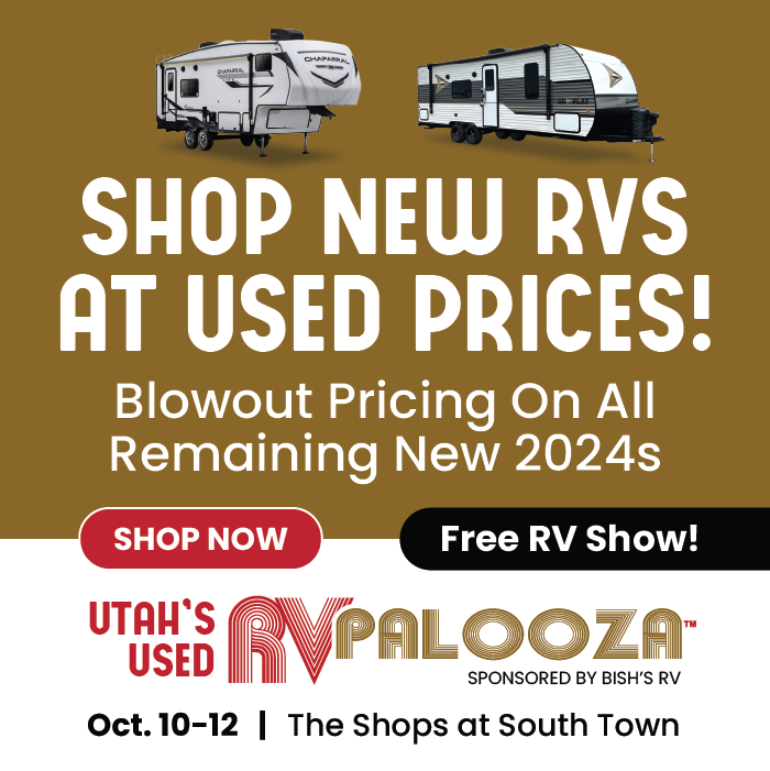 Shop New RVS at used Prices! Utah's Used RV Palooza - Oct. 10-12 - The Shops at South Town